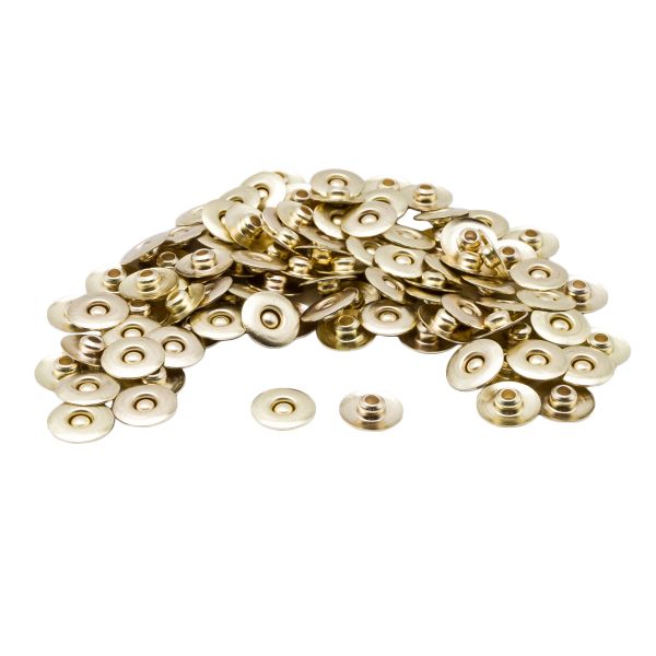 Хольнитены (заклёпки) джинсовые ⌀11.0 мм, |БЕЗ ГВОЗДЯ|, металл, золото, 100 шт, 50485 BIG
