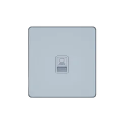 Розетка компьютерная RJ-45 Cat 5e Systeme Electric Infinity Стальное небо FSE001183
