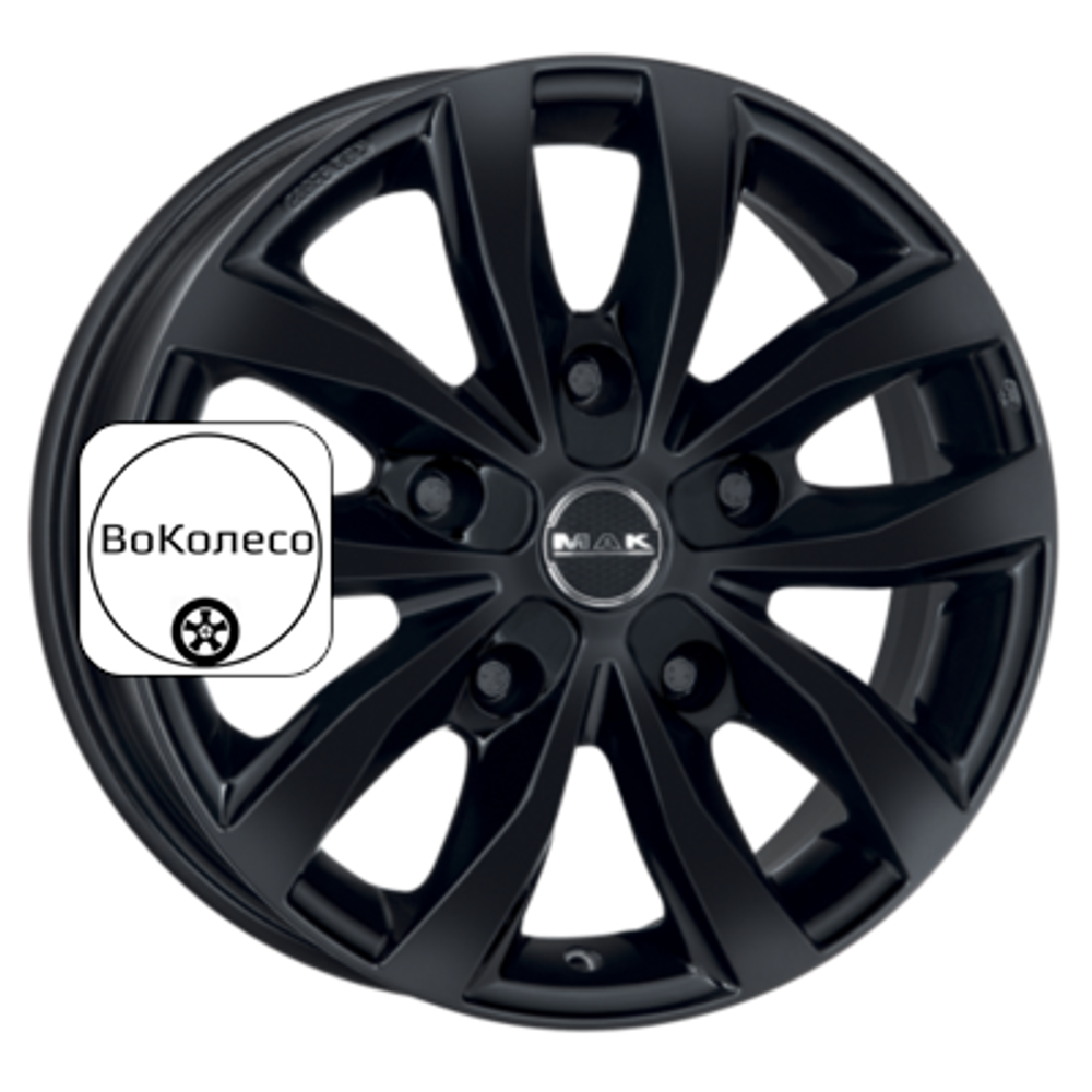 6,5x16/5x120 ET50 D65,1 Load 5 Gloss Black MAK