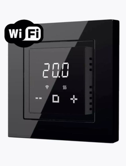 Терморегулятор/термостат программируемый ThermoLife X4.44 WI-Fi черный в рамки Schneider Electric Atlas Design