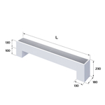 Конвектор напольный Royal Thermo STEP-130/180/1200-2-N-WT-LG-NA