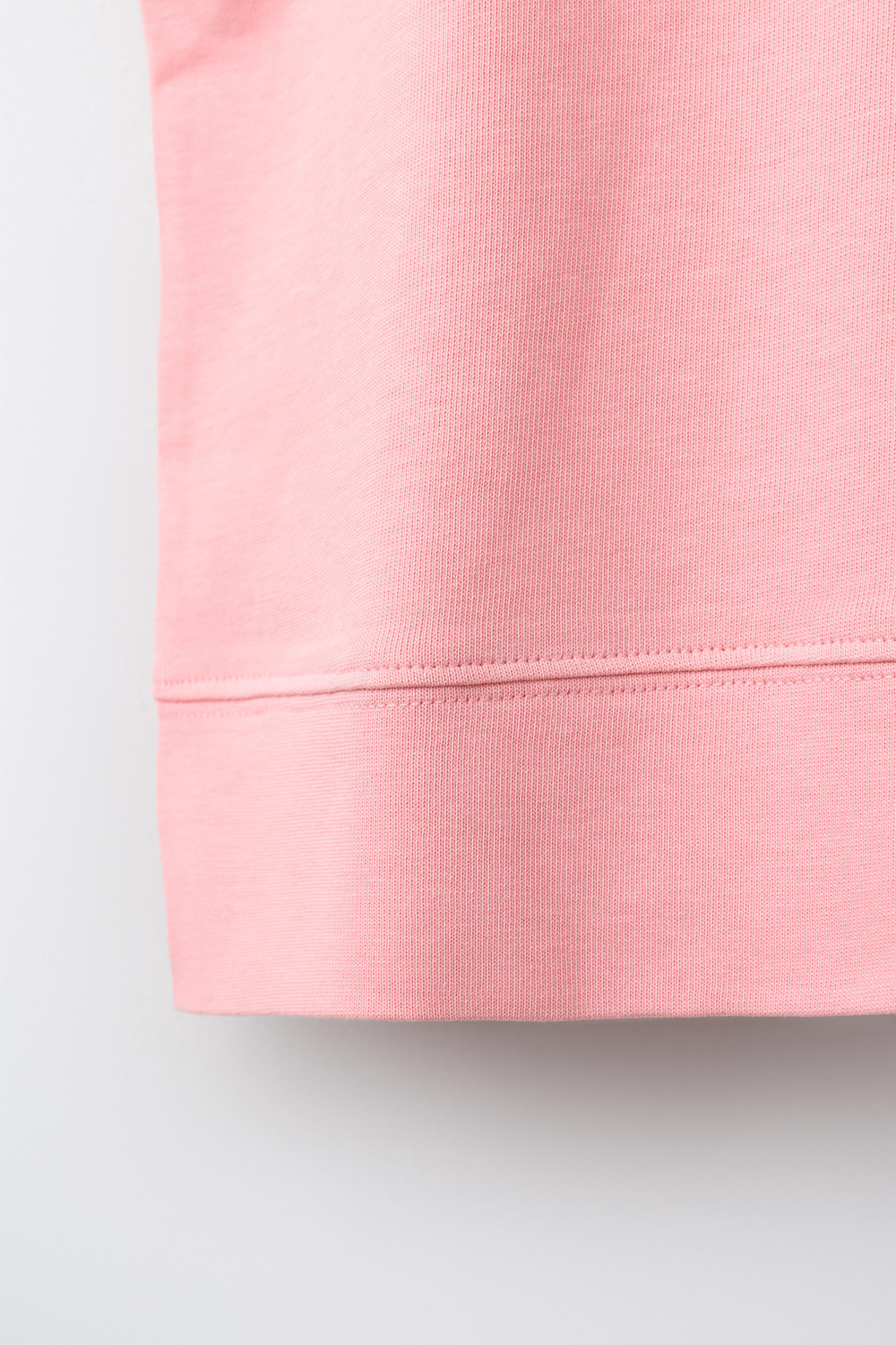 ZARA ОДНОТОННАЯ ФУТБОЛКА HEAVY WEIGHT, РОЗОВЫЙ