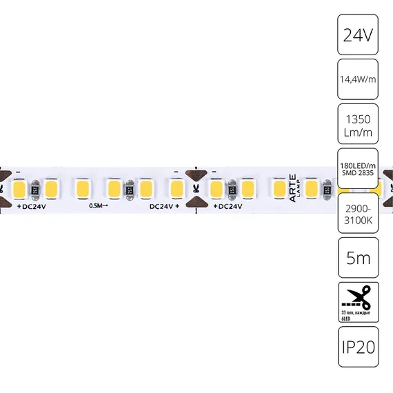 Светодиодная лента Tape A2418008-01-3K Arte Lamp