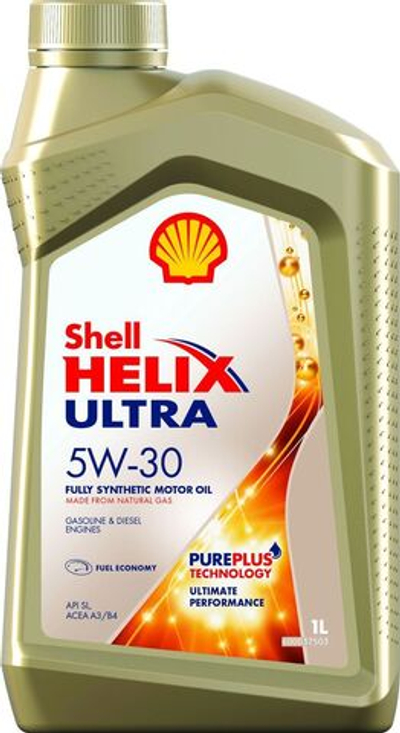 Масло моторное SHELL Helix Ultra 5W-30 синтетическое 1 л 550046267