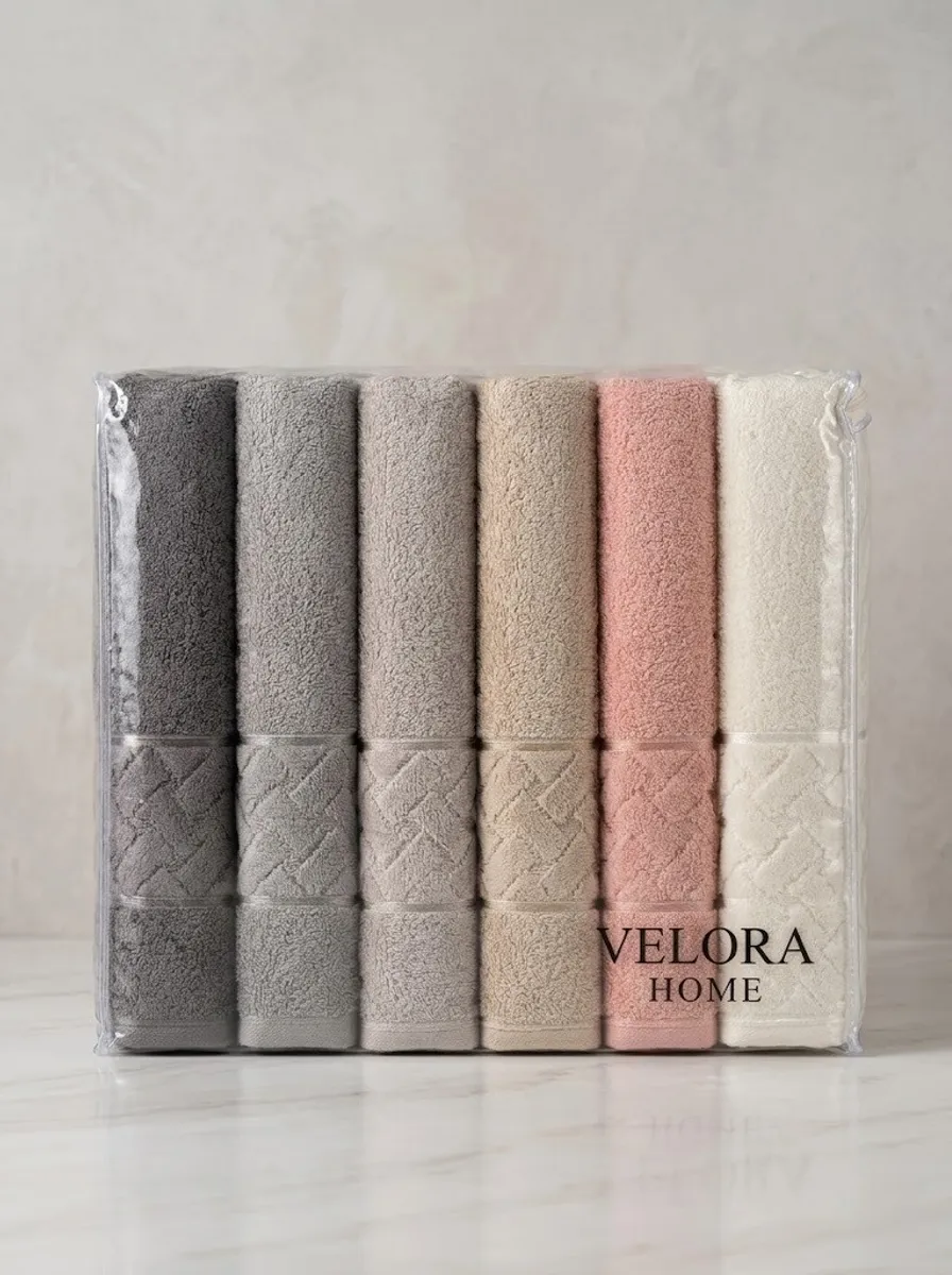 Velora Home Набор Полотенец 50*90 6 шт. 100% Хлопок KY033