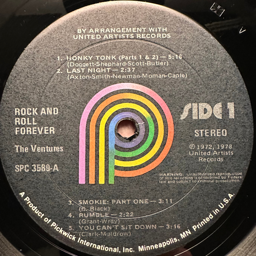 The Ventures - Rock And Roll Forever (США 1978г.)