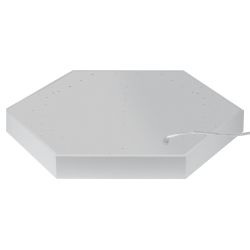 Светильник LED ЭРА Geometria SPO-121-W-40K-038 Hexagon 38Вт 4000K 4000Лм IP40 600*80 белый подвесной драйвер внутри | Декоративные светильники Geometria
