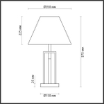 5290/1T NEOCLASSI LN23 000 черный, латунь Настольная лампа E27 1*60W 220V FLETCHER