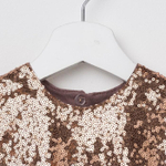 Платье детское KAFTAN, рост 86-92 см (28), золотой/бирюзовый