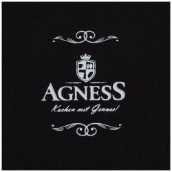 НАБОР МИСОК AGNESS ЭМАЛИРОВАН. С ПЛАСТИК.КРЫШКАМИ, СЕРИЯ ЯБЛОНЕВЫЙ САД, 6ПР.14/16/18СМ, 0,6/0,9/1,3Л