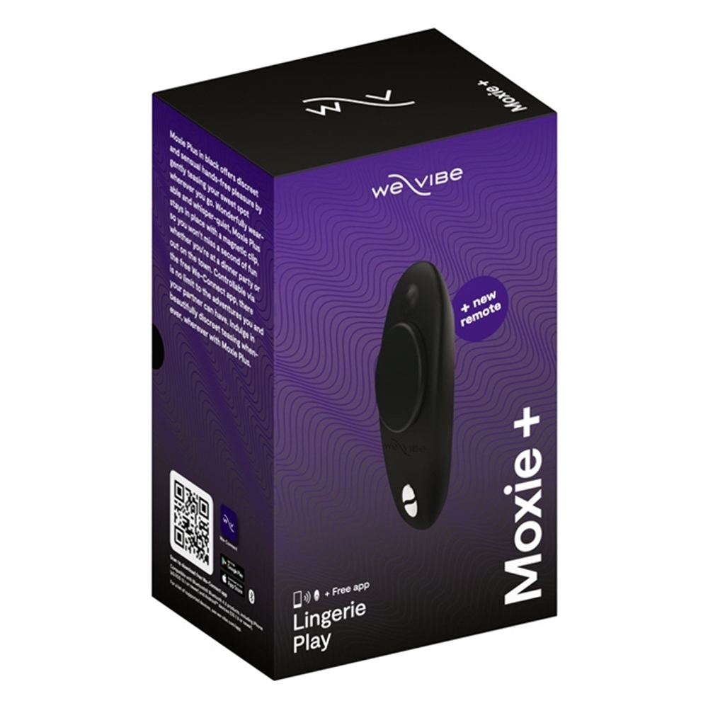 Черный вибратор 9,2см в трусики We-Vibe Moxie+ Wearable Clitoral Vibrator Black SNXM4SG9