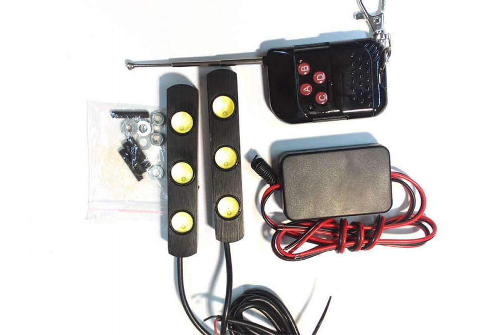 ДХО + стробоскоп (2х3 LED) с Пультом ДУ