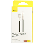 Кабель-зарядка Type-C на Lightning Baseus Cafule Metal 20W 1м CATLJK-A01 чёрный