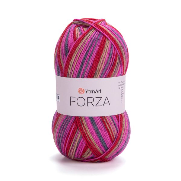 Пряжа YarnArt (ЯрнАрт) Forza / уп.5 мот. по 100 г, 420 м, 2510 секционный