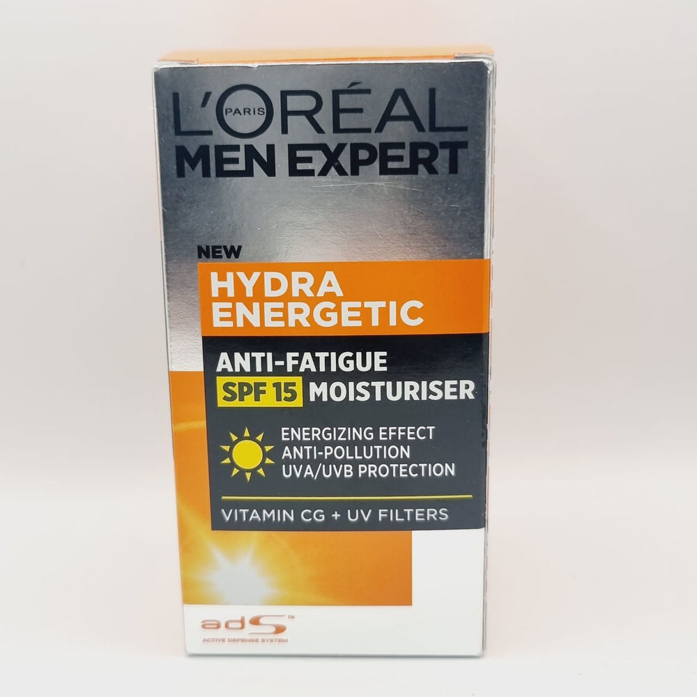 Увлажняющий крем мужской против усталости Men Expert Hydra Energetic SPF15, 50 мл (Франция)