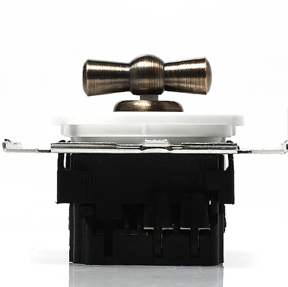 Выключатель ретро на 2 группы света Salvador CL21WT / 2 группы света / Белый