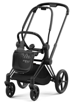 Коляска Cybex Priam IV Matt Black complete Aton S2 Lava Grey Base One 4 в 1 Off White