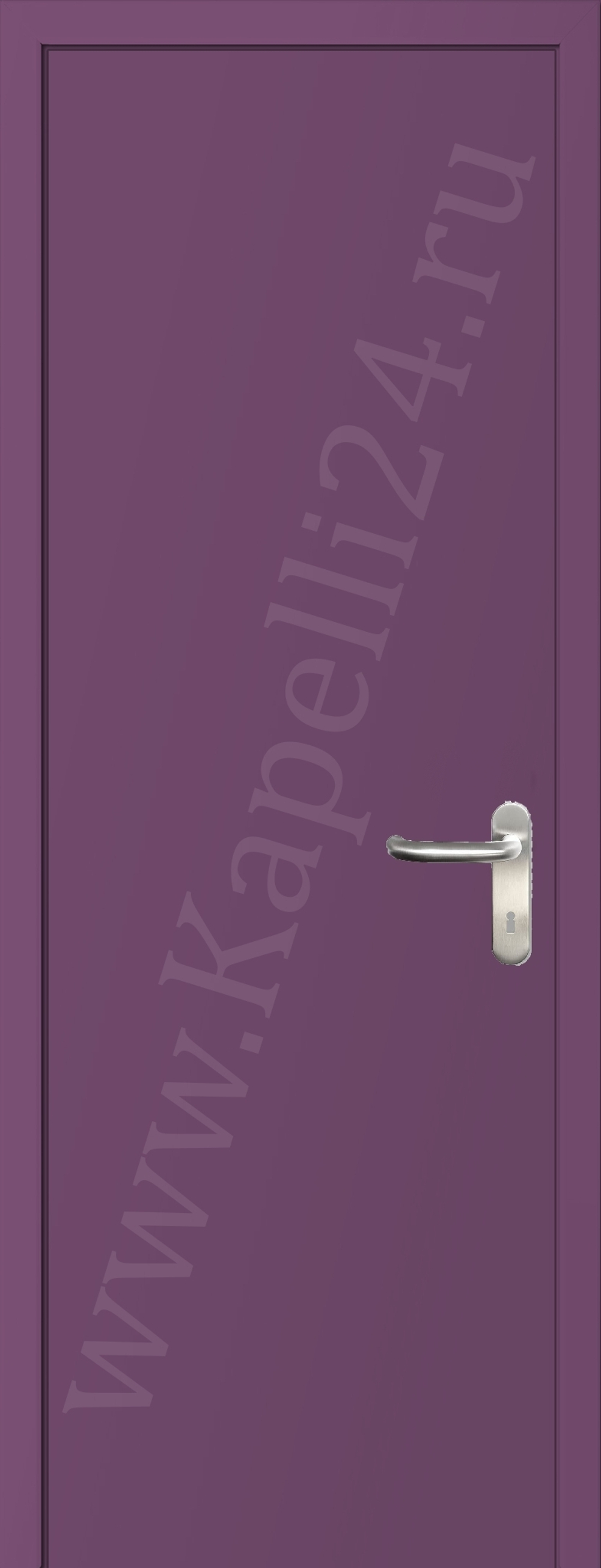 Дверь влагостойкая пластиковая KAPELLI multicolor ДГ RAL 4001 Красно-сиреневый + коробка