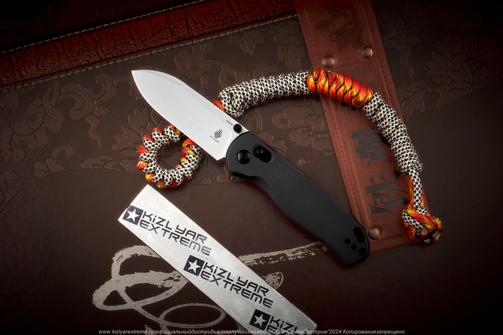 Складной нож Kizer Drop Bear сталь 154CM Gunmetal рукоять Алюминий