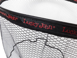 Подсачек складной Lucky John телескопический 180х70х60см прорезиненный плавающий