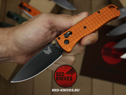 Нож Benchmade 535 Алюминий Frag A+++ - оранж рук., черный клинок RK/Н66