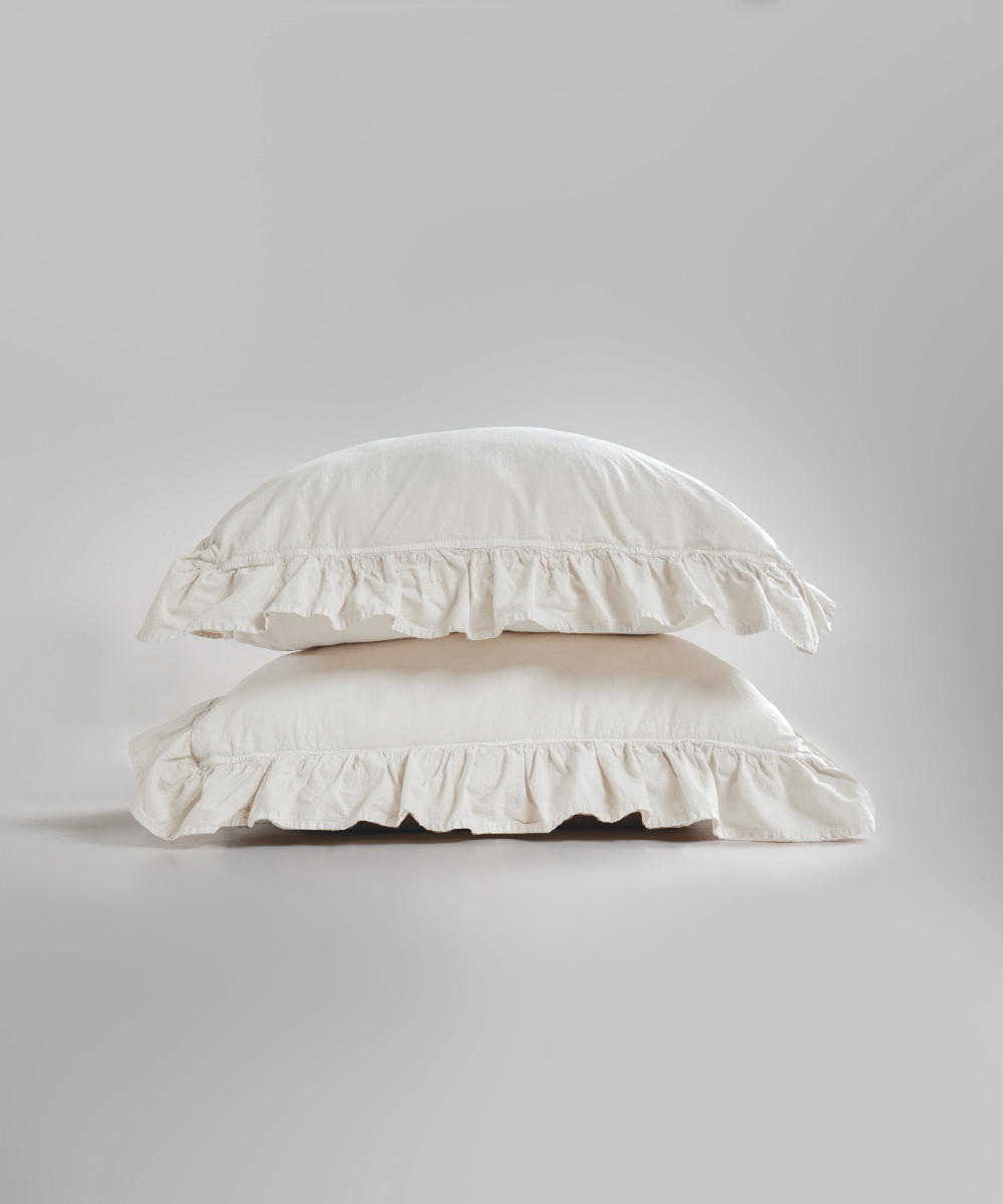 Lımasso КПБ 4 пр. Stonewashed Exclusıve Snow White пододеяльник 200*220, простынь 240*260, наволочки 50*70 2шт