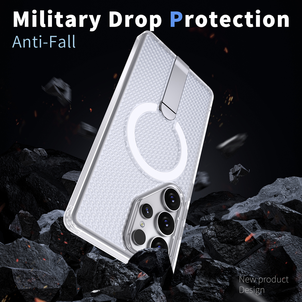 Прозрачный чехол Mesh Pro Magnetic Case для Samsung Galaxy S22 Ultra