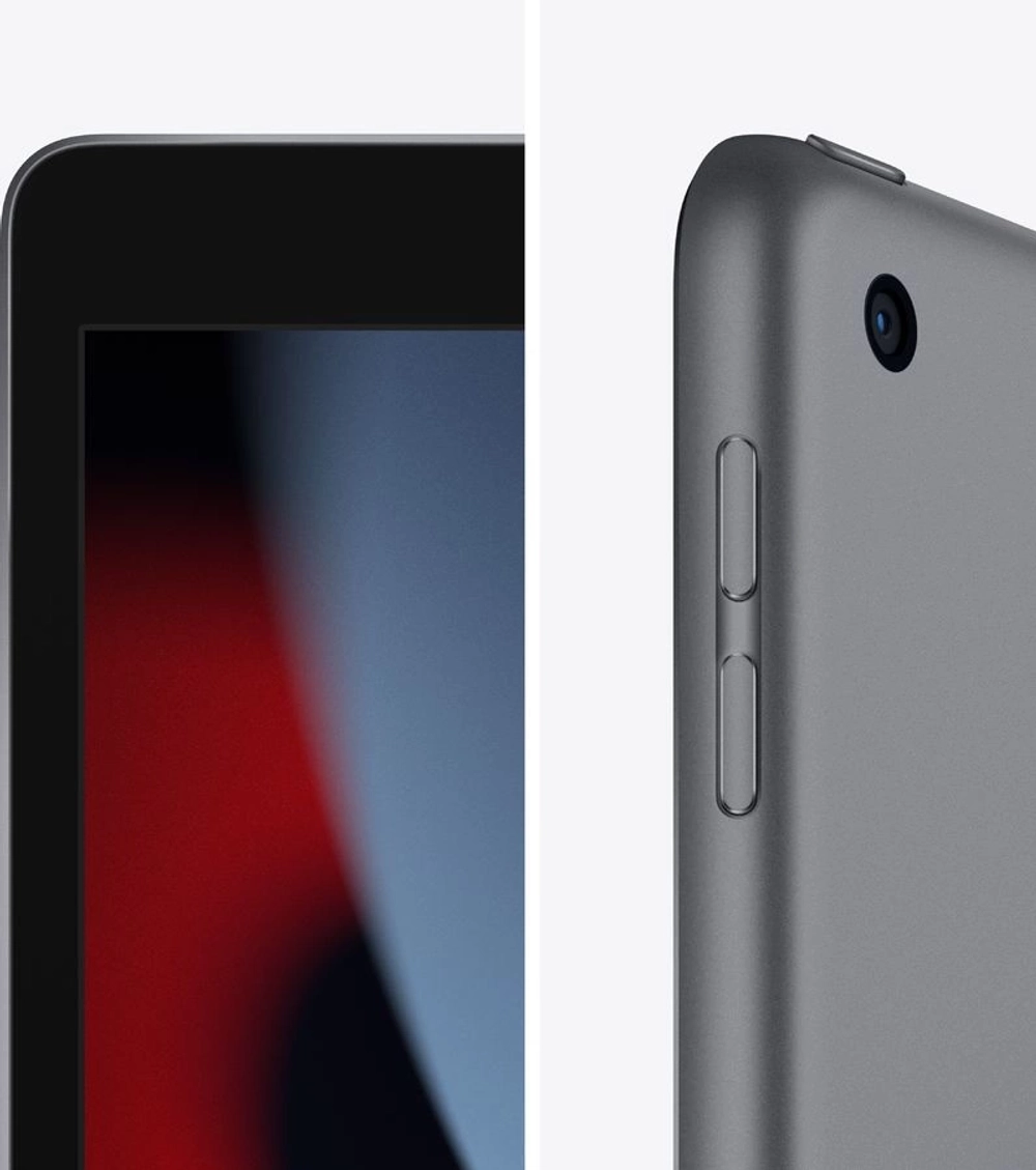 Планшет Apple iPad 2021 A2602 A13 Bionic 6С RAM3Gb ROM64Gb 10.2" IPS 2160x1620 iOS серый космос 8Mpix 12Mpix BT WiFi 10hr
