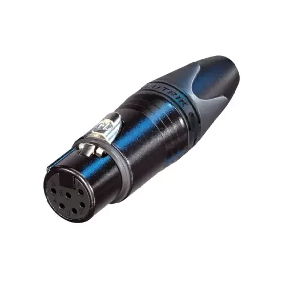 Neutrik NC6FXX-BAG кабельный разъем XLR female черненый корпус 6 контактов