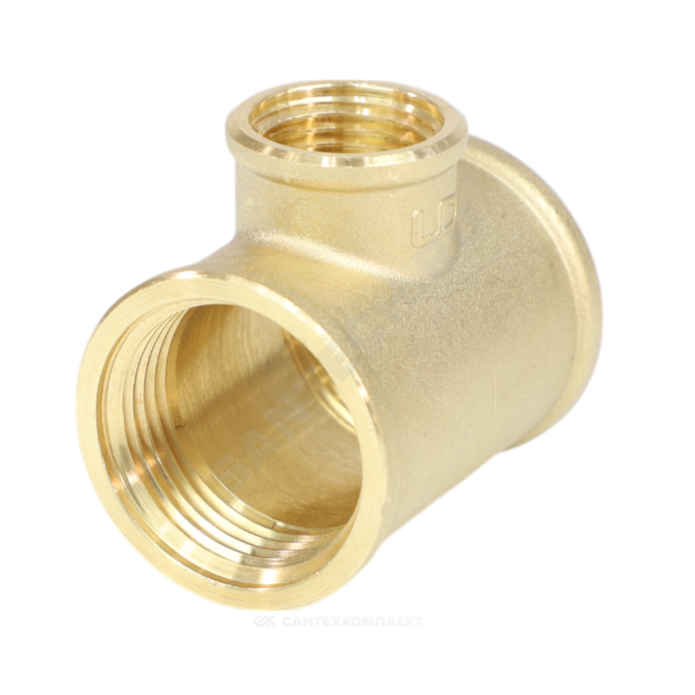 Тройник латунь переходной Ду 25х15х25 (1"х1/2"х1") ВР LD LD.65.523.25x15x25