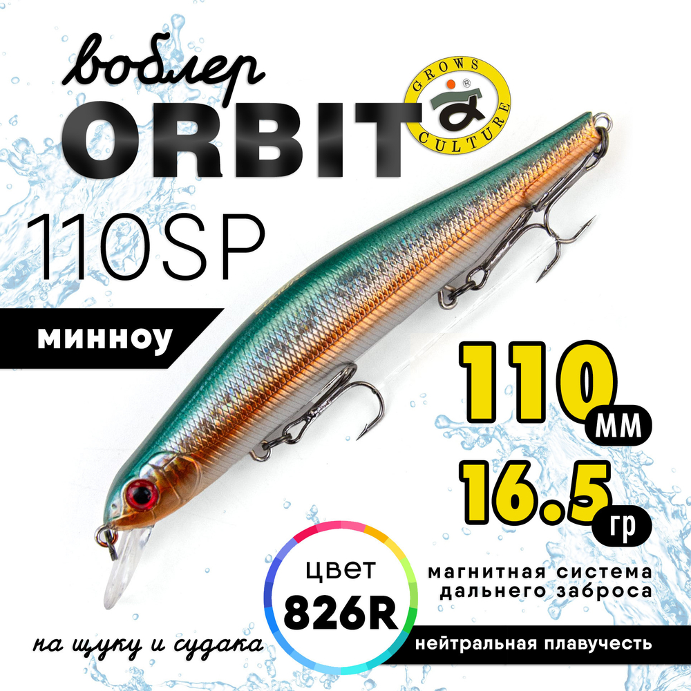 Воблер Grows Culture Orbit 110SP (110мм, 16.5гр)