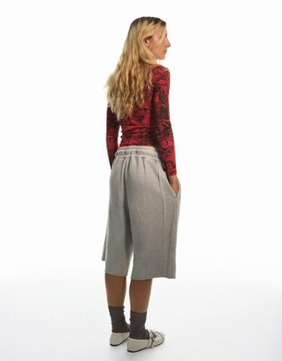 Женский облегающий лонгслив ARIES X BERSHKA - BERSHKA
