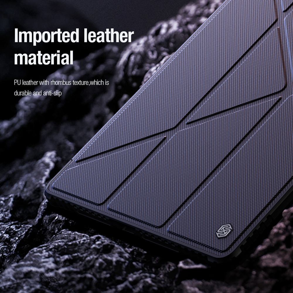 Чехол книжка от Nillkin для планшета Huawei Mate Pad Pro 13.2, серия Bumper Pro Case-Multi Angle Folding Style, многофункциональный складной