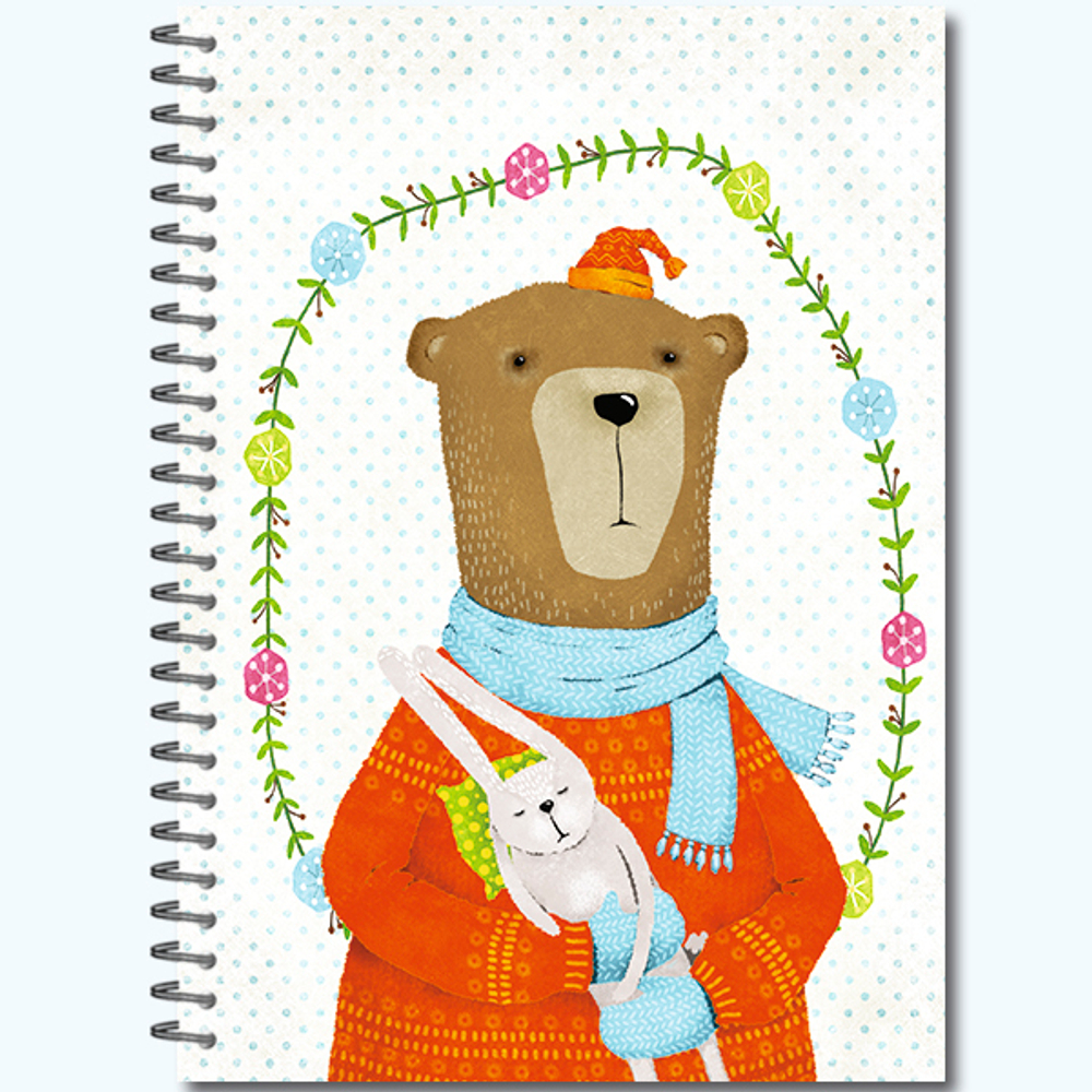 Блокнот-скетчбук SKETCHBOOK А5 с жесткой обложкой 60л. "Портреты Звериков"