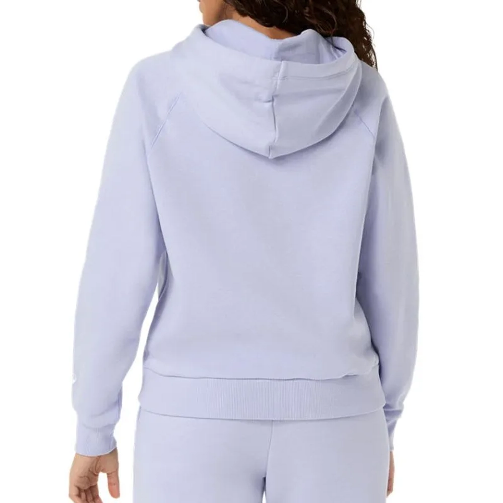 Женская теннисная куртка Asics Logo Fleece Pullover Hoodie - fresh air