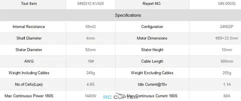 T-Motor MN5212 KV420