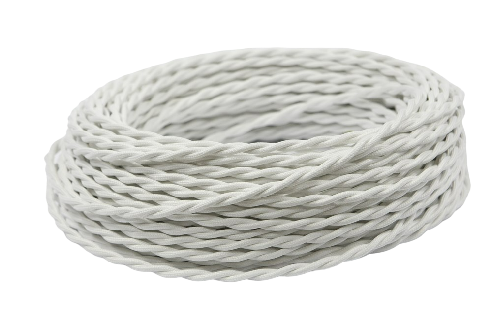 Ретро провод витой Белый Interior Wire Twist Магус ТМ ПРВ-БЕЛ / 2х2,5