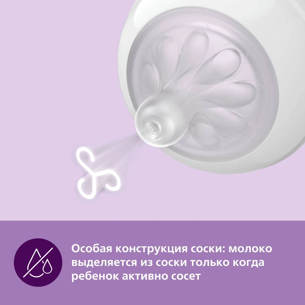 Соска силиконовая Philips Avent 2шт 6поток SCY966/02