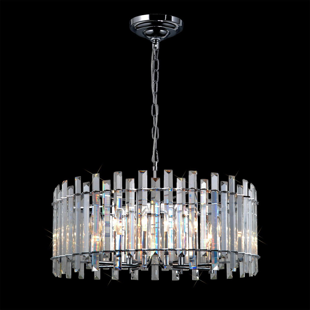 Citilux Ингвар CL334181 Люстра подвесная хрустальная Хром