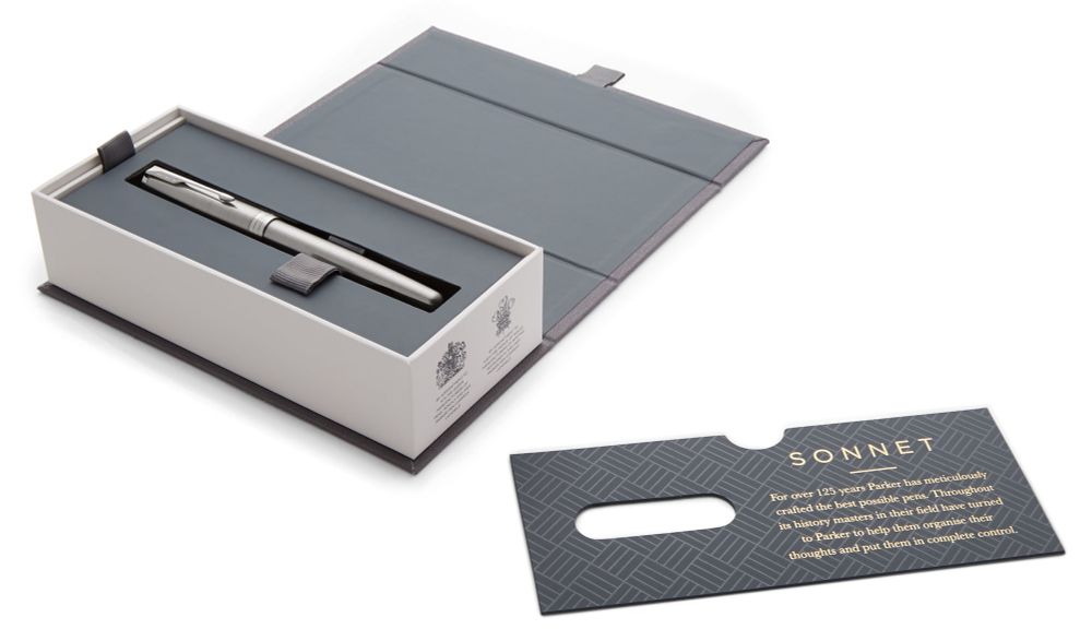 Parker Sonnet Core F526 St Steel CT перо сталь F (1931509)