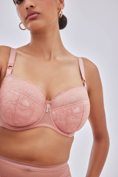 Бюстгальтер Nude Rose с чашками на тонком поролоне (Размер: 75F) (Цвет: пудровый)