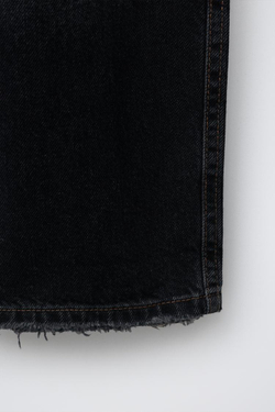 ZARA ДЖИНСЫ BAGGY С УЗОРОМ «ЗВЕЗДЫ», СИНИЙ/ЧЕРНЫЙ