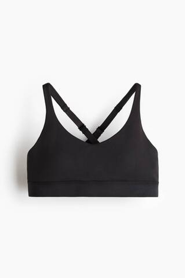 H&M Спортивный топ DryMove, черный
