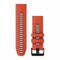 Ремешок сменный силиконовый Garmin QuickFit 26 мм flame red/graphite