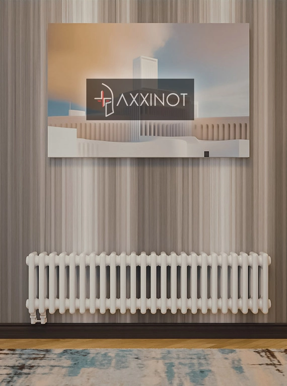 Axxinot Sentir 3020 - трехтрубный трубчатый радиатор высотой 200 мм, нижнее подключение, белый