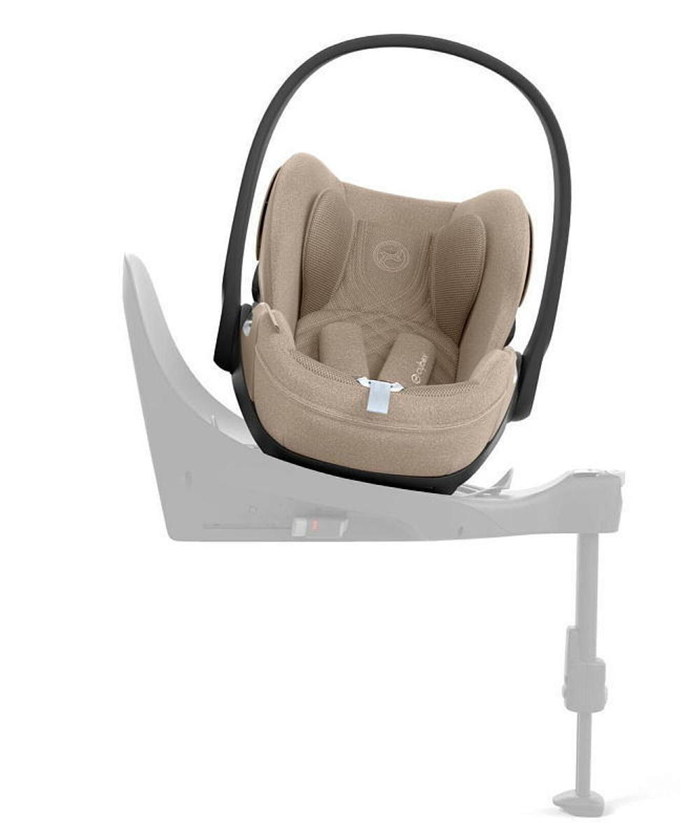 Коляска 3 в 1 Cybex Priam IV Matt Black complete и автокресло Cloud T i-Size Cozy Beige Plus Off White