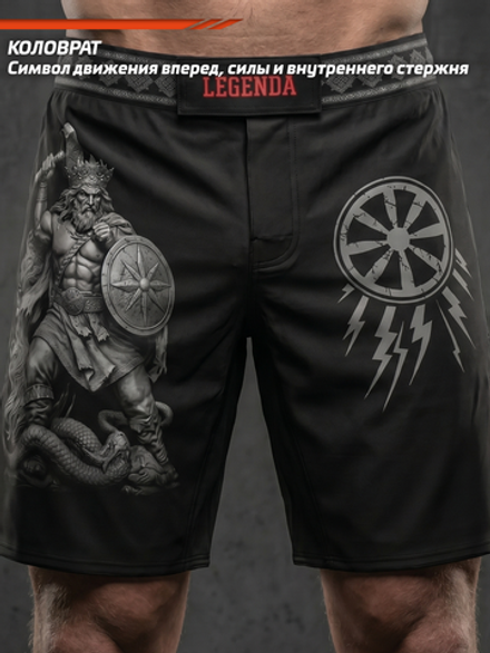 Шорты для ММА LEGENDA Коловрат черные