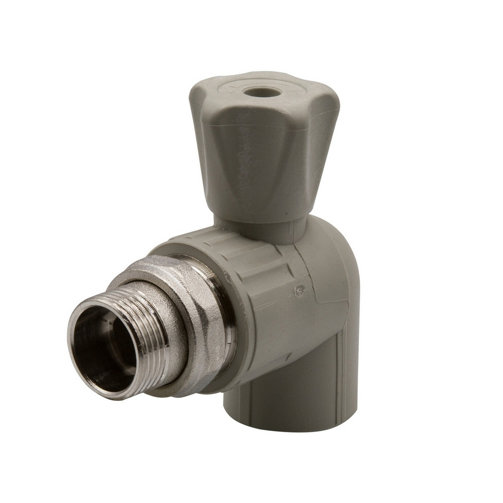 Кран американка шар 25-3/4'' угловой EVER®  СЕРЫЙ (Россия)