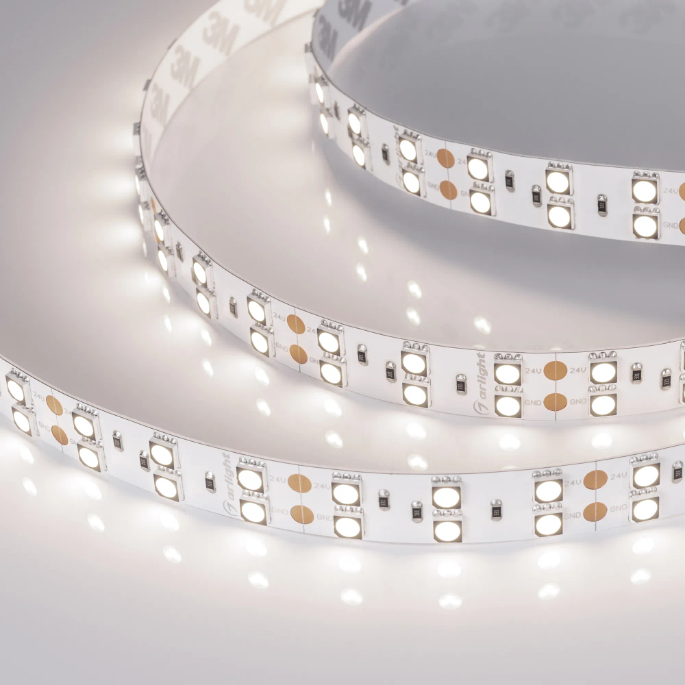 Светодиодная лента RT 2-5000 24V Day4000 2x2 (5060, 600 LED, CRI98) (Arlight, 28.8 Вт/м, IP20) 021469