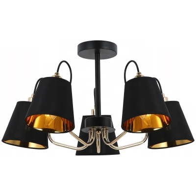 IL6120-5COU-79 BK GD светильник потолочный ILLUMICO, E27х5